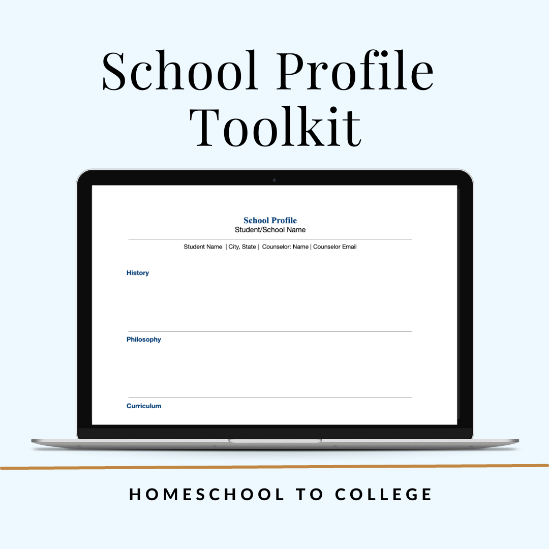 Homeschool School Profile for Transcript